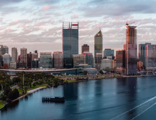 Discover the Beauty of Perth with Stunning Aerial Panorama Stock Photos